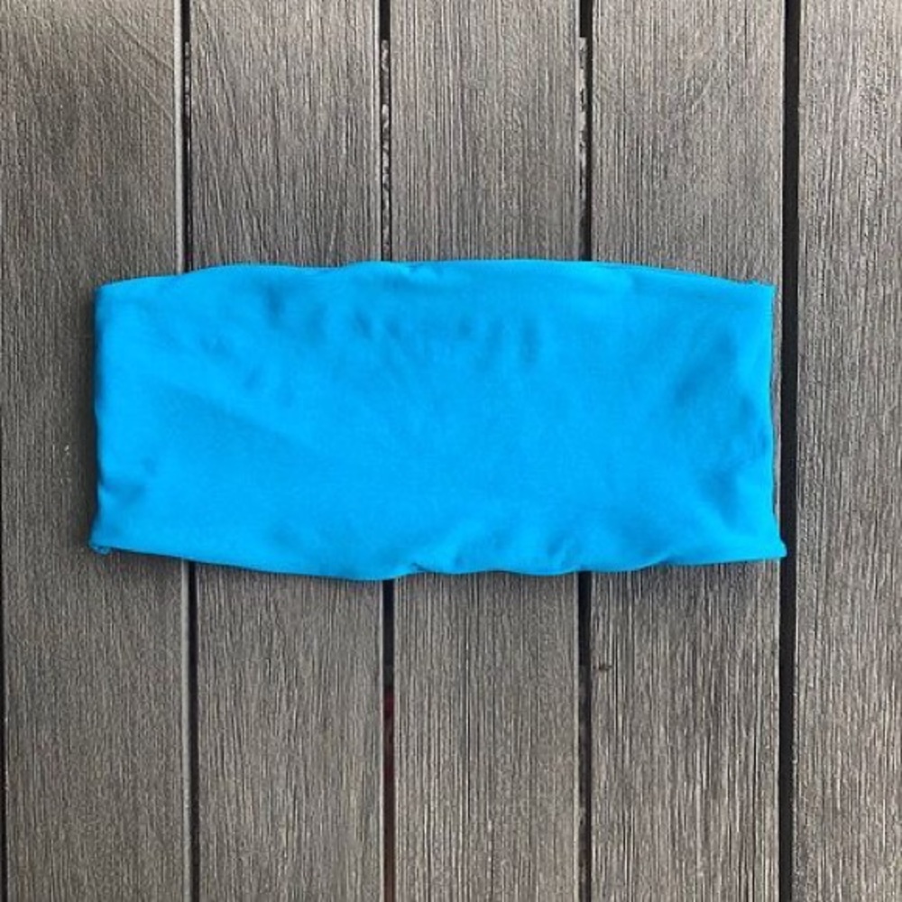Turquoise Blue Bandeau Top! Super Cute
